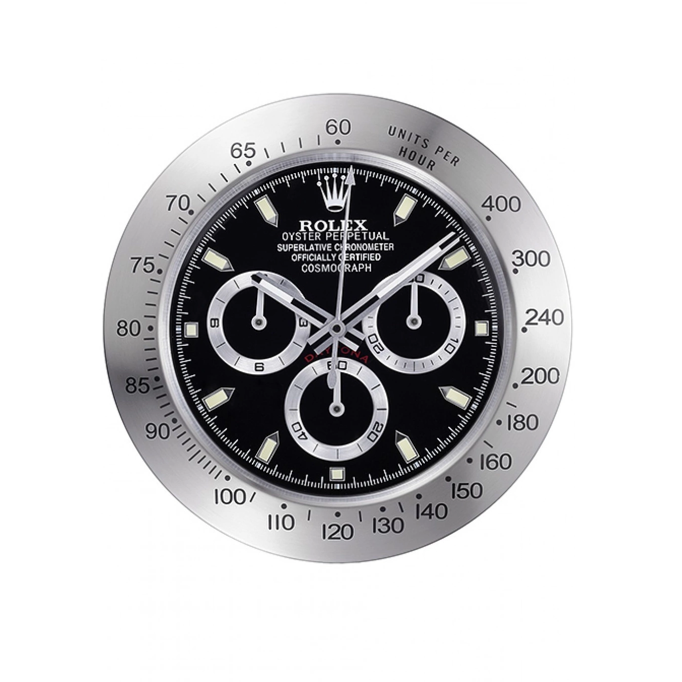 Cosmograph Wall Clock Silver-Black Rolex Daytona 621909 0707